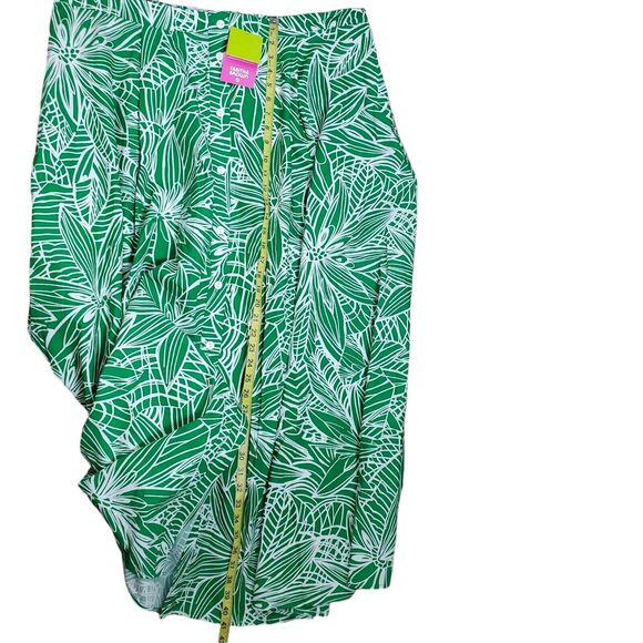 TABITHA BROWN x TARGET Tropical Floral Print Maxi Skirt Size 1X Green White NEW - Picture 13 of 13